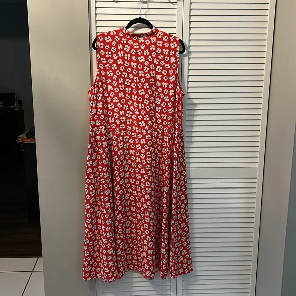 Anne Klein Floral Midi Dress with Pockets size 2X - Picture 2 of 6